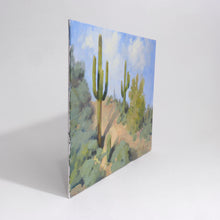 Load image into Gallery viewer, Saguaro Trail 8x10 Southwest original art by Edward Sprafkin
