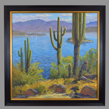 Load image into Gallery viewer, Lake Pleasant 24x24 inch Plein Air Painting by Edward Sprafkin
