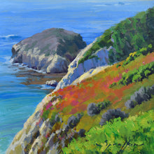 Load image into Gallery viewer, Point Lobos 6x6 inch California art painting by Edward Sprafkin
