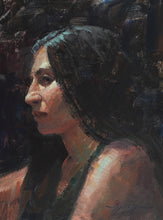 Load image into Gallery viewer, Studio Light 12x9 inch female portrait model painting by Edward Sprafkin

