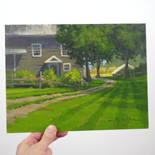 Load image into Gallery viewer, Summertime Farm 9x12 acrylic plein air painting by Edward Sprafkin
